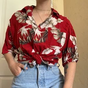 Red Hawaiian Shirt 🌺